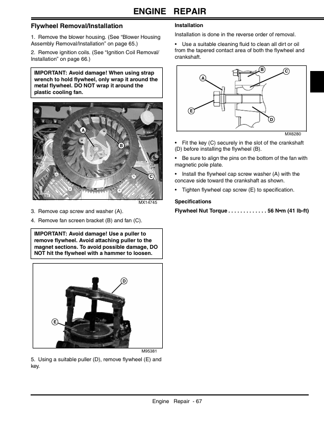 John Deere 717 & 727 Z-Trak Maintenance and Repair Manual TM2043