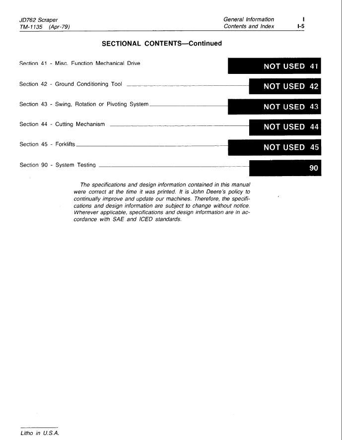 John Deere 762 Elevating Scraper Maintenance Technical Manual PDF