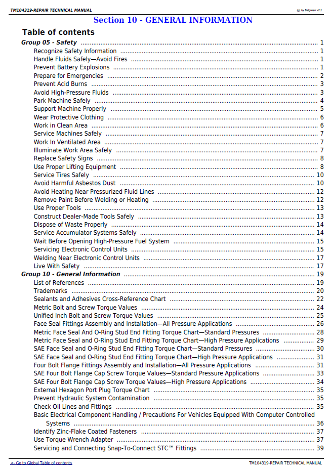 John Deere 8225R to 8345R Factory Technical Repair Manual PDF
