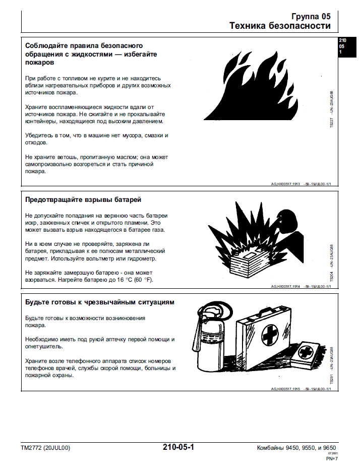 John Deere 9450-9650 Combine Harvester Service Diagnostic Manual TM2772