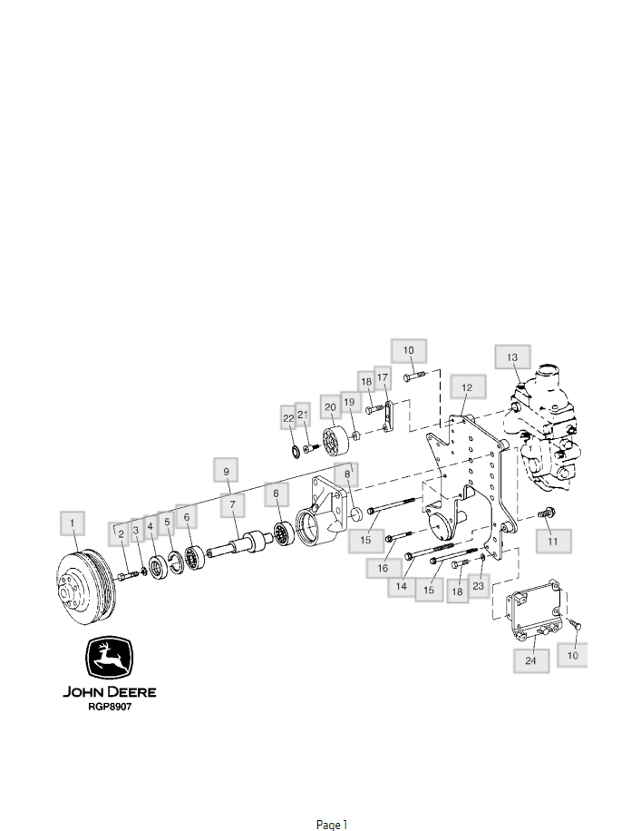 John Deere 9650 9750 Combine PC9241 Full Parts Catalogue & Component List