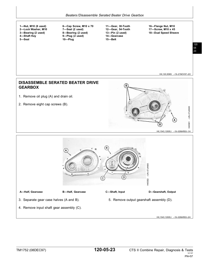 John Deere CTS II Combine Workshop Repair Manual Download