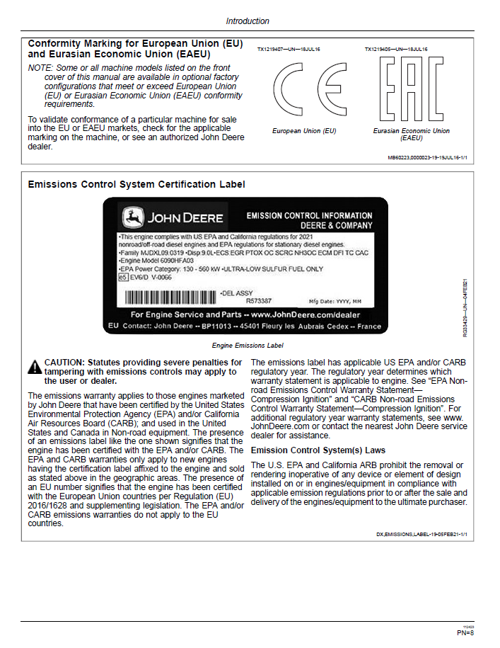 John Deere G Series Motor Grader Guide – Complete OMT363020X19 Manual