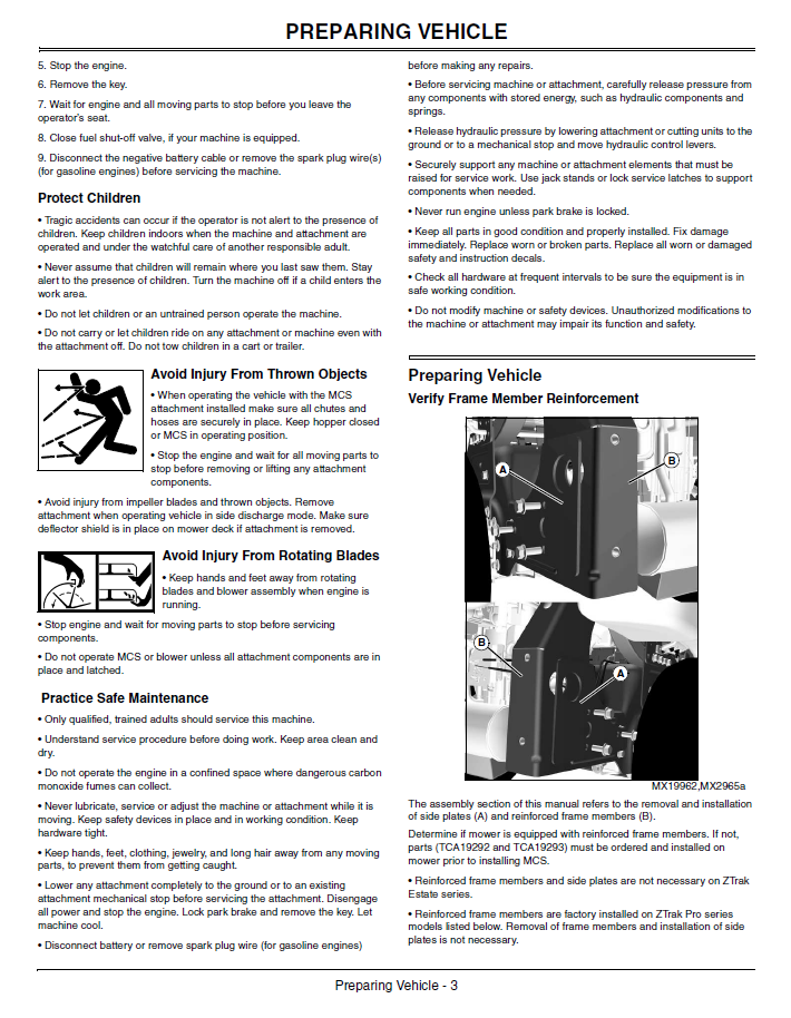 John Deere Material Collection System Setup & Safety: OMTCU24344
