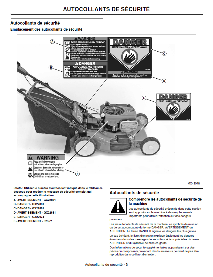 John Deere OMGX23563 Walk-Behind Mower User & Maintenance Handbook