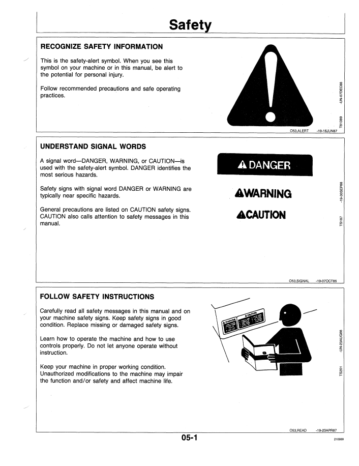 John Deere OMT132953 Operator Guide – 210C 310C Loader Manual