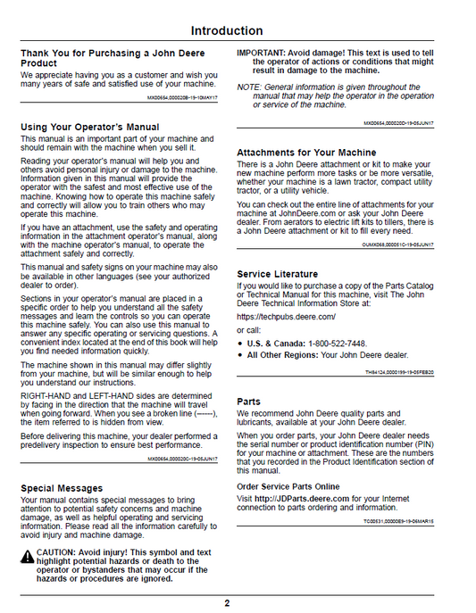 John Deere OMUC22307E Z900E Z900M Z900R Gas ZTrak Operator Manual Download