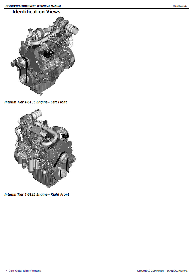 John Deere PowerTech 6135 ECU Level 22 Workshop and Technical Manual Guide