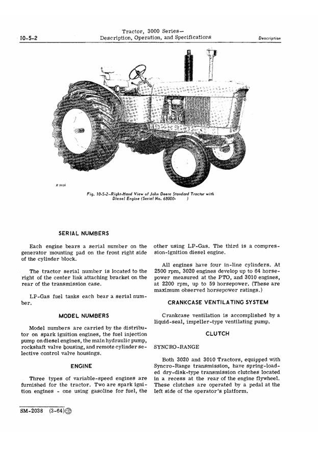 John Deere SM2038 Service & Maintenance Manual Download
