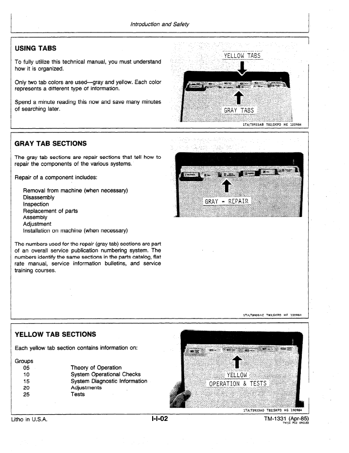 John Deere TM1331 Workshop Technical Manual for 550B-555B Machines