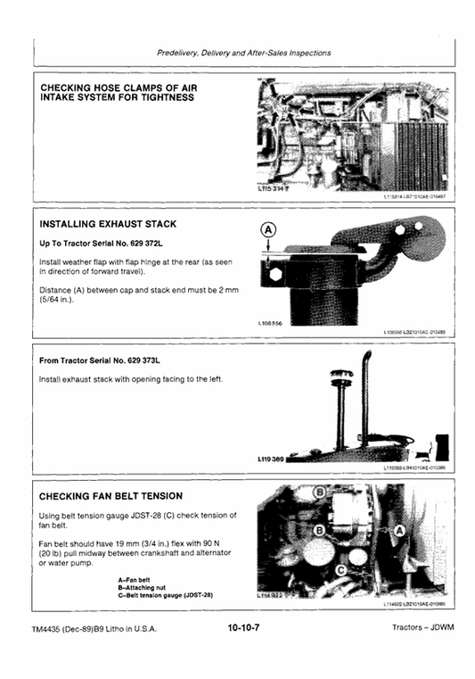 John Deere TM4435 Service Manual for 2155 & 2355N Tractors