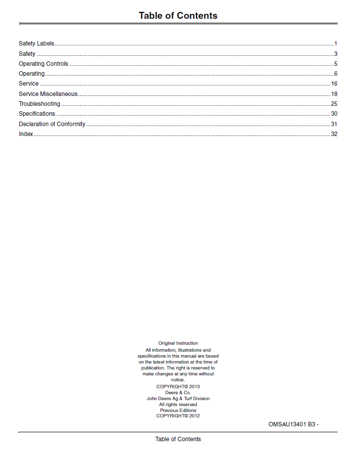 John Deere Tango E5 Robotic Mower Operation & Maintenance Manual OMSAU13401