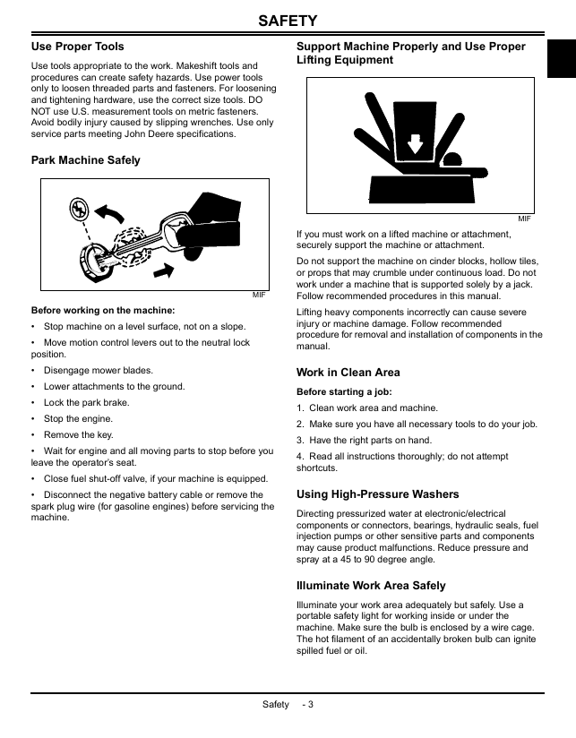 John Deere Z-Trak Estate Series Z510A Z520A Workshop Manual PDF