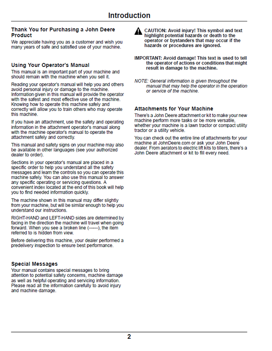John Deere Z900 Series ZTrak™ Pro Gas Operator Manual OMUC15069