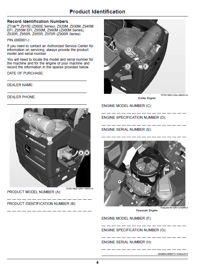 John Deere ZTrak Pro Series OMUC18439E Operator Maintenance Guide