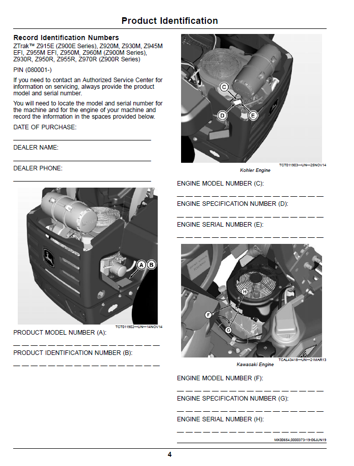 John Deere ZTrak Pro Z900 Series Gas Operator Manual Download