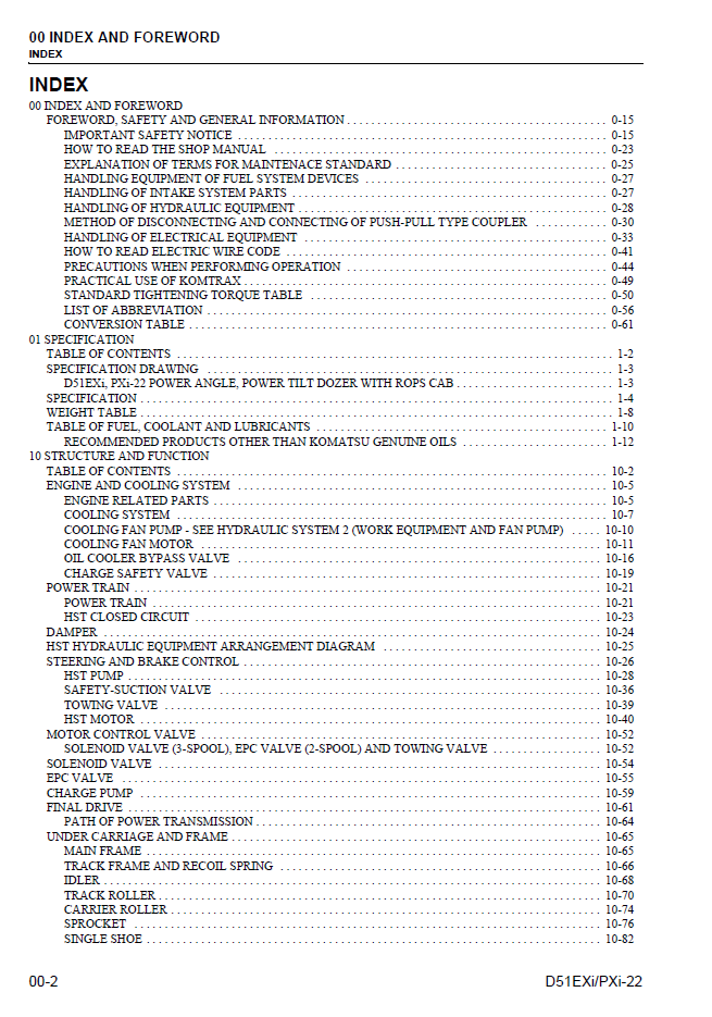KEBM028602 - Komatsu D51EXi-22 D51PXi-22 Bulldozer Technical PDF