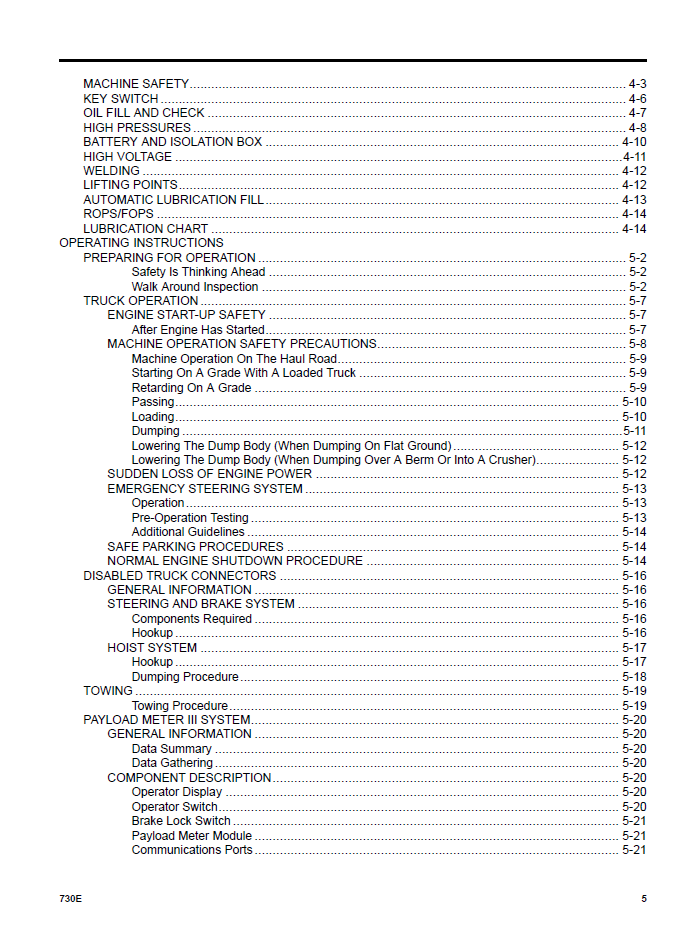 Komatsu 730E Dump Truck Service Manual CEAM024802 PDF