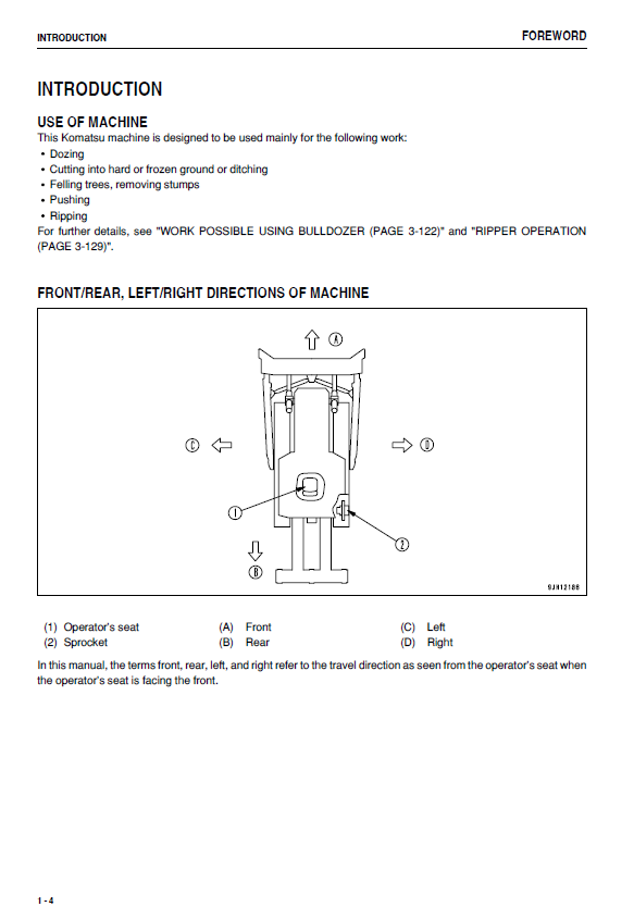 Komatsu D275AX-5E0 Crawler Dozer Operation & Maintenance Manual