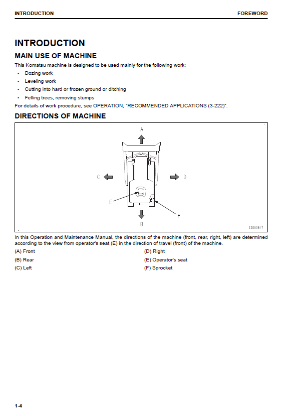 Komatsu D65EX-18 D65PX-18 D65WX-18 Bulldozer Operator Manual