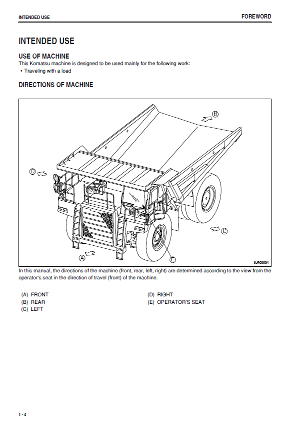 Download Komatsu HD785-7 Off-Highway Dump Truck Manual
