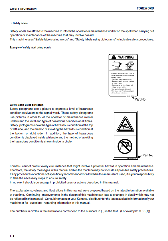 Komatsu PC27MR-3 and PC35MR-3 Excavator Owner & Maintenance PDF Manual