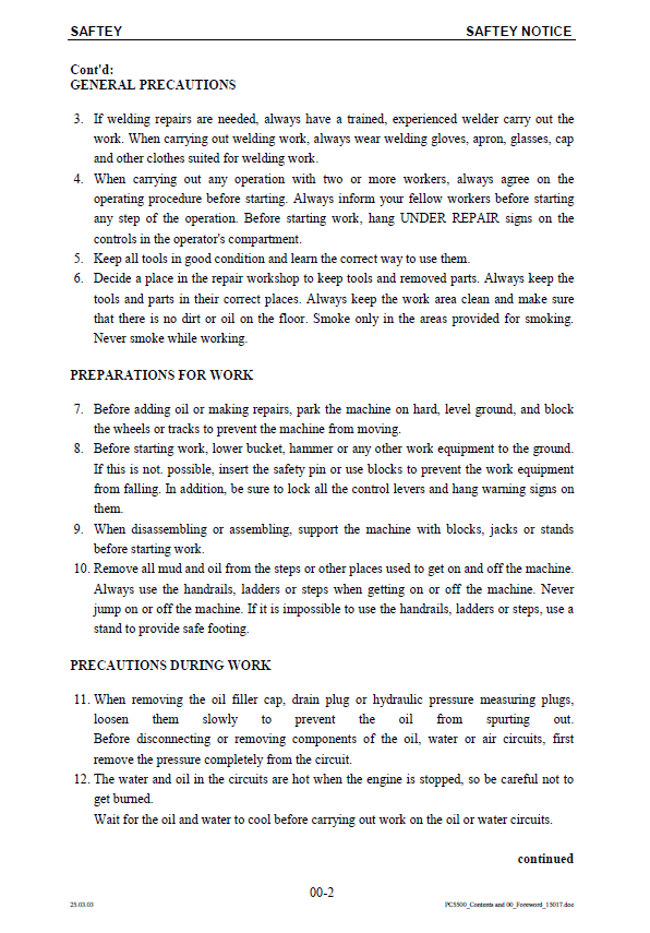Komatsu PC5500-6 Mining Shovel Service Manual SMPC550015023D PDF