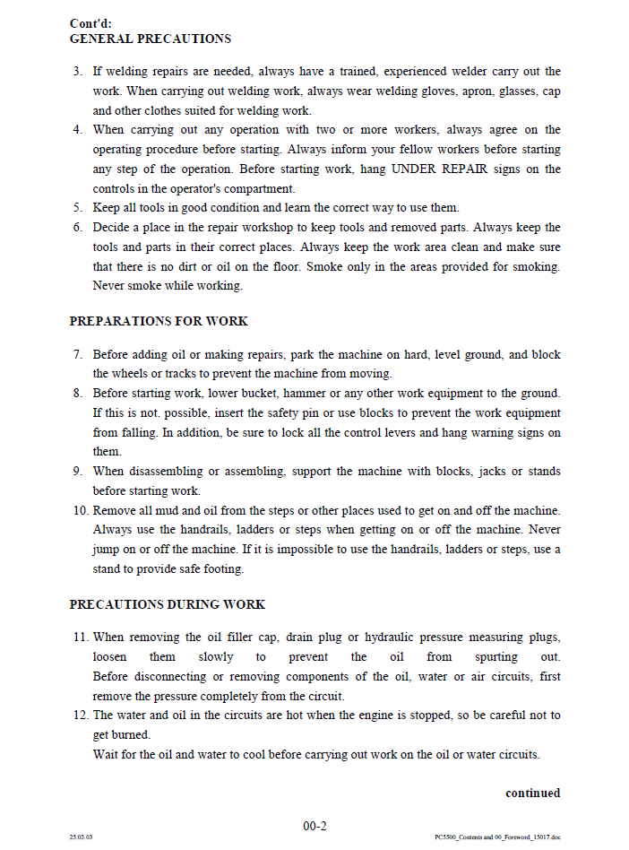 Komatsu PC5500-6 Mining Shovel Service Manual SMPC550015027D PDF