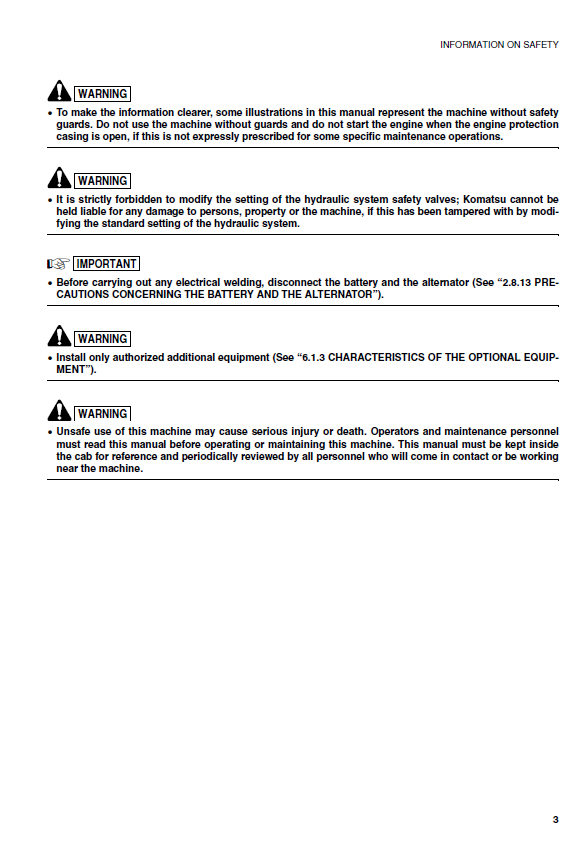 Komatsu PC75R-2 Hydraulic Excavator Operator’s Manual PDF