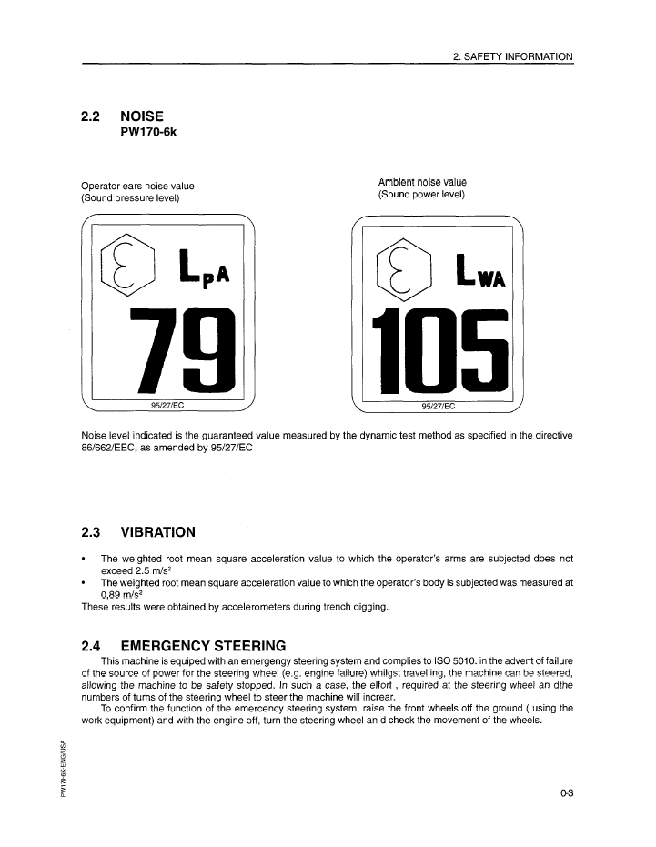 Komatsu PW170ES-6 Mobile Excavator Field Operation & Maintenance Guide EEAD010501 PDF