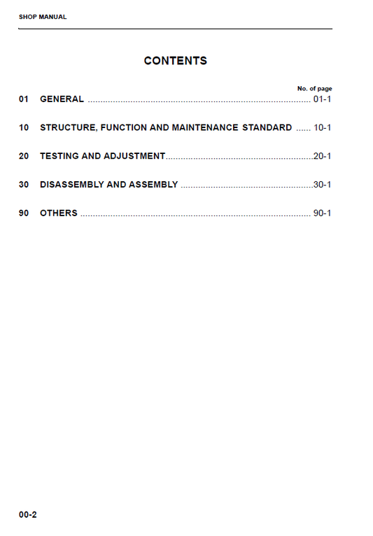 Komatsu WA250-5H, WA250PT-5H Service & Repair Shop Manual (PDF)