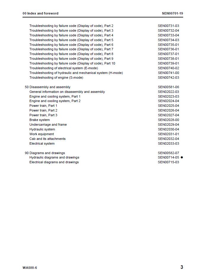 Komatsu WA500-6 Workshop Manual SEN00236-19 PDF