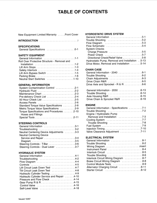 MUSTANG 2040 and 2050 Complete Maintenance Manual PDF