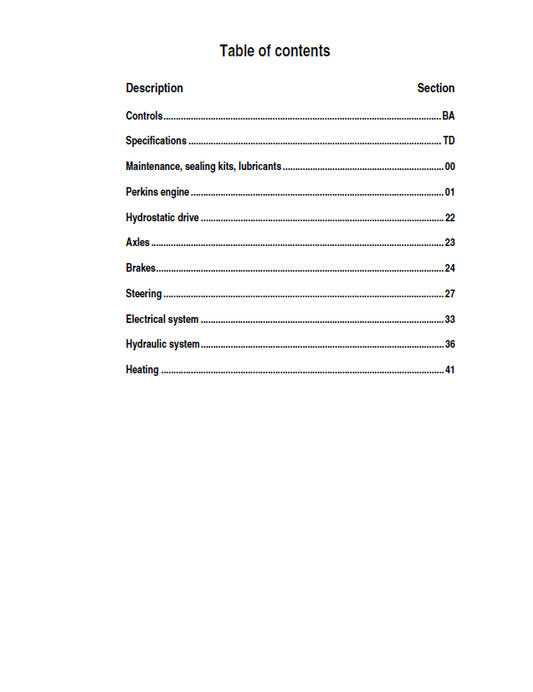 MUSTANG ML42 & ML43 Wheel Loader Workshop Service Manual PDF