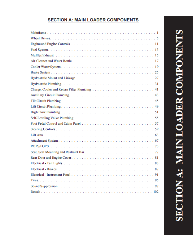 Mustang 2044 and 2054 Loader Parts Book 917027 Technical PDF Manual
