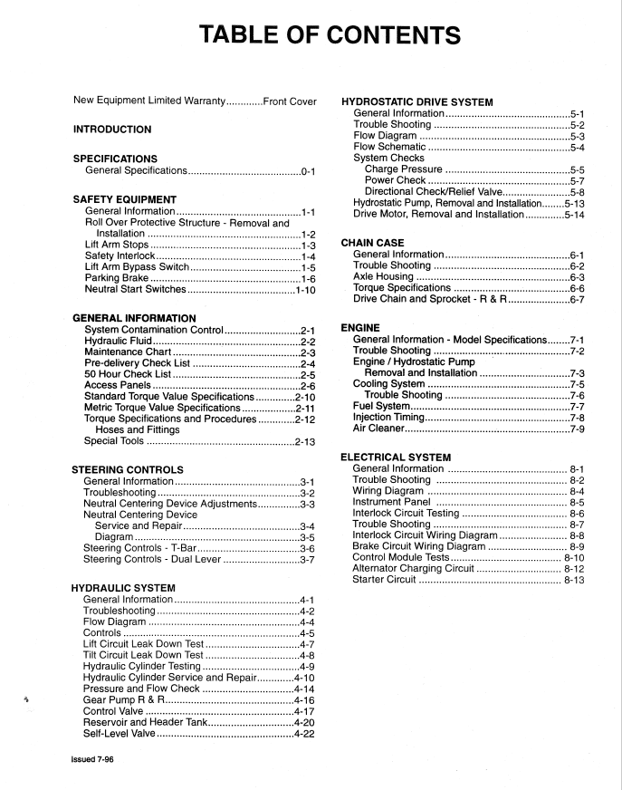 Mustang 2060 Workshop Service Manual PDF 001-16966 Download