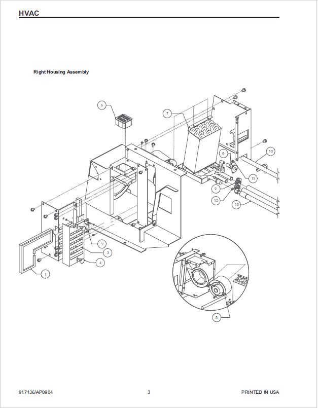 Mustang 2064 2074 Loader HVAC Supplemental Parts Catalog 917136 Download