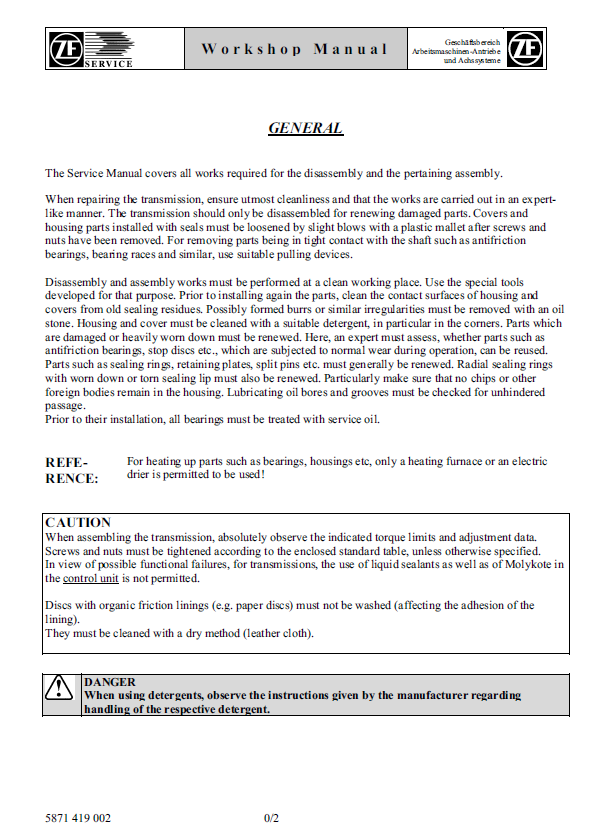 Mustang 918363-REVA ZF Planetary Axle Maintenance Manual PDF