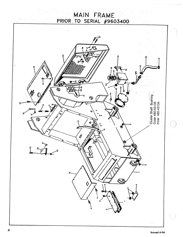 Mustang 960 Skid Steer Loader Spare Parts Book & Catalog PDF 000-45884