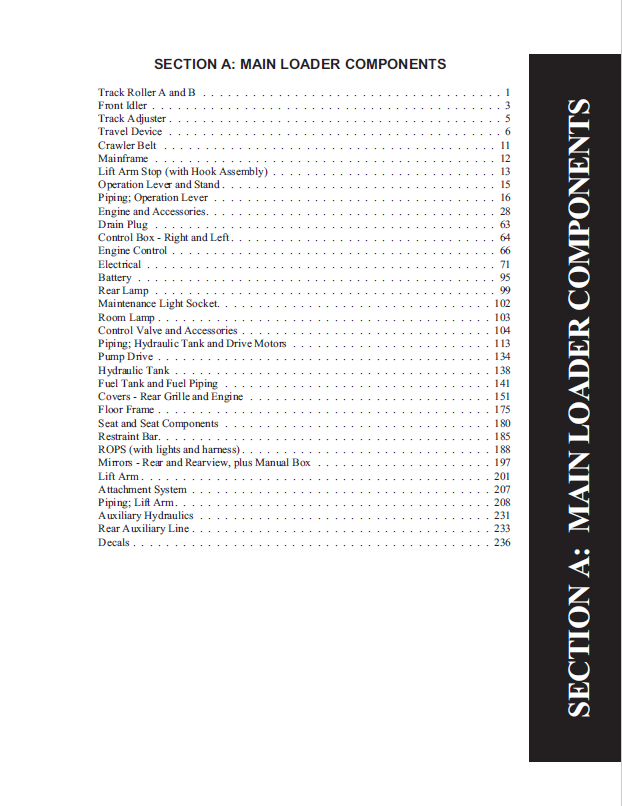 Mustang MTL16 MTL20 MTL25 Track Loader 908308 Parts Catalog - Digital PDF