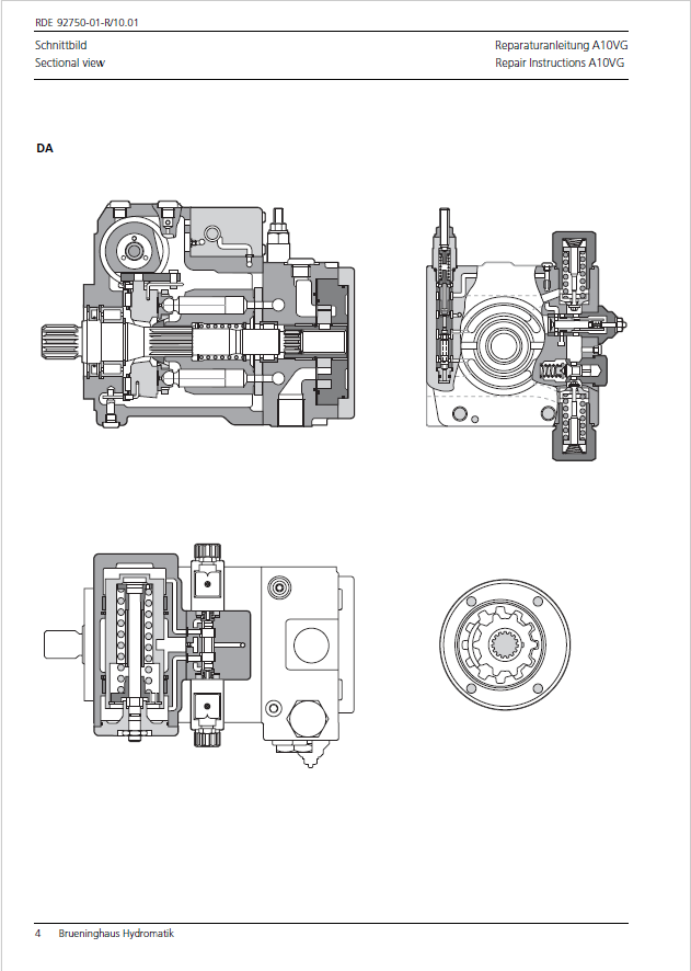 Mustang Rexroth A10VG Pump Service Guide 915170 – Maintenance & Repair PDF