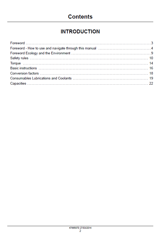 New Holland Agricultural Tractor T6 Tier 4 Service Guide | 47665870