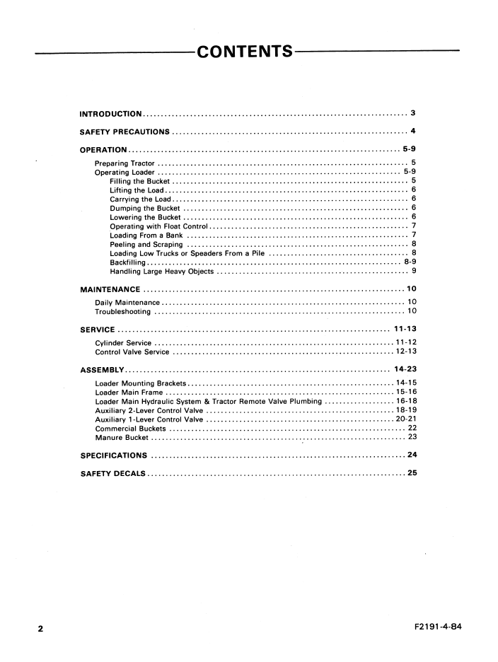 New Holland Ford 768A Loader Operating Guide 42076810