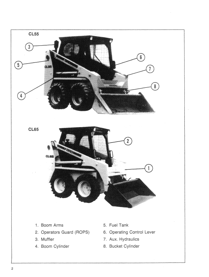 New Holland Ford CL 55 CL 65 Loader Operator Manual 42005521