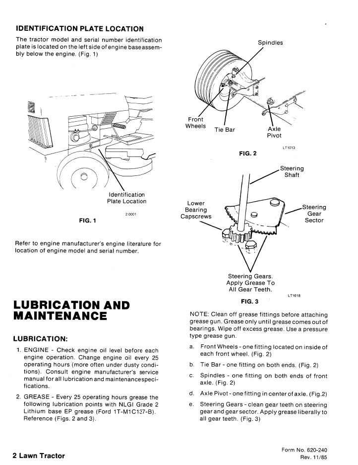 New Holland Ford LT 8 & 11 Gear Drive Workshop Manual 40210150 PDF