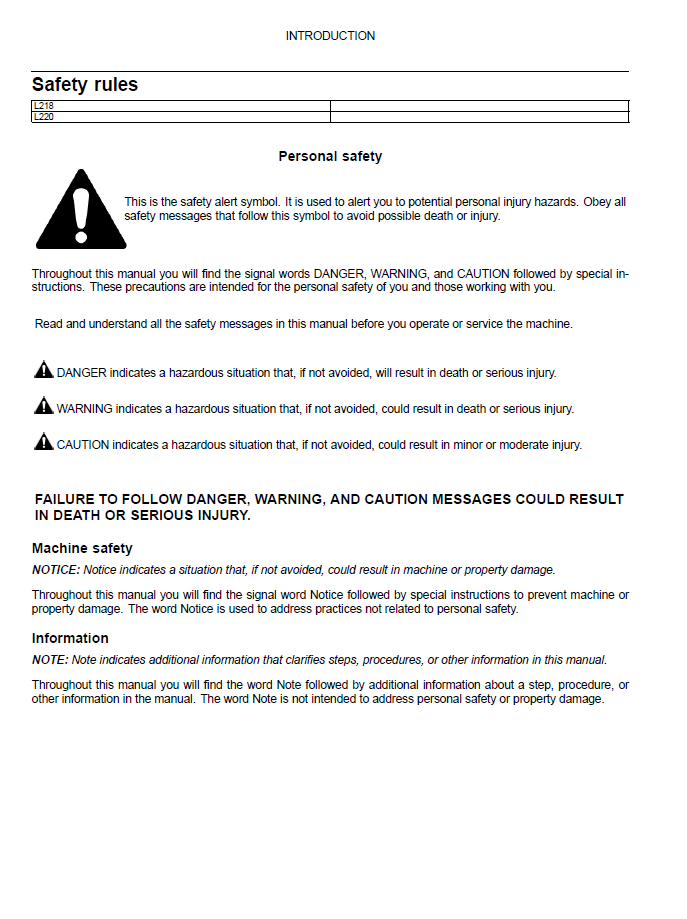 New Holland L218 L220 Skid Steer Factory Service Manual PDF #47888410