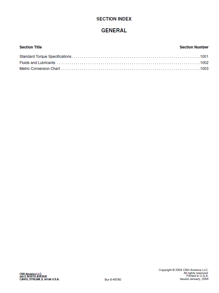 New Holland LW 170.B Wheel Loader Maintenance Manual 6-49712NAR0