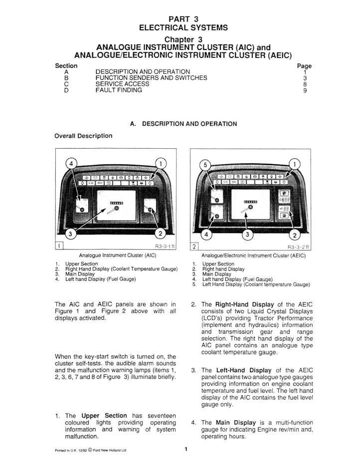 New Holland Series 40 Tractor Maintenance Manual 06900500 PDF