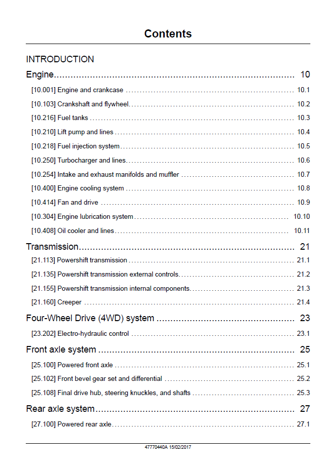 New Holland T7.240-T7.260 Tractor Service Manual 47770440A PDF