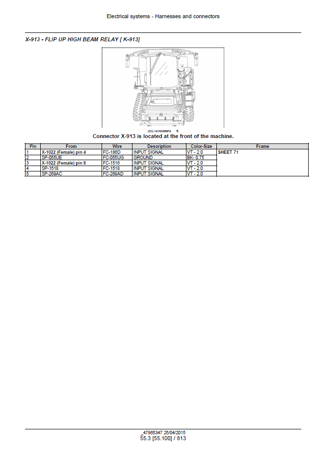 New Holland Tier 4B Combine Harvester Repair & Service Manual 47878229 PDF